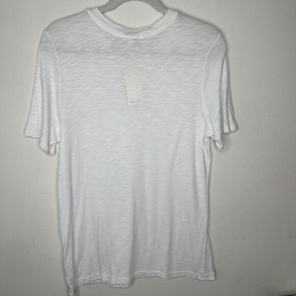 NWT Splendid White Zoe Slub Crew Tee Relaxed Loose Silhouette Light Weight M - Picture 8 of 11